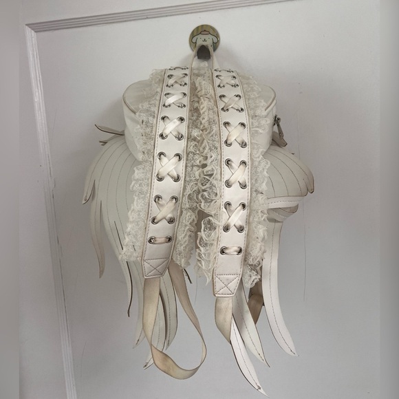 Dolls Kill ANGEL OF HEARTBREAK MINI BACKPACK WHITE SOLD OUT - Picture 5 of 5